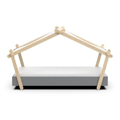 Lit 90x200 cm avec sommier inclus H129,7 cm - LODGE CALICOSY