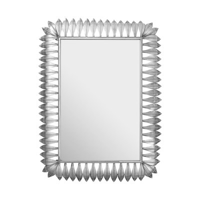 121 x 91cm Leaf Wall Mirror in Silver SO'HOME