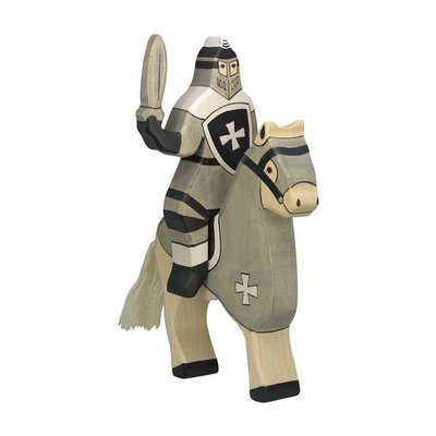 Figurine Chevalier gris avec épée HOLZTIGER