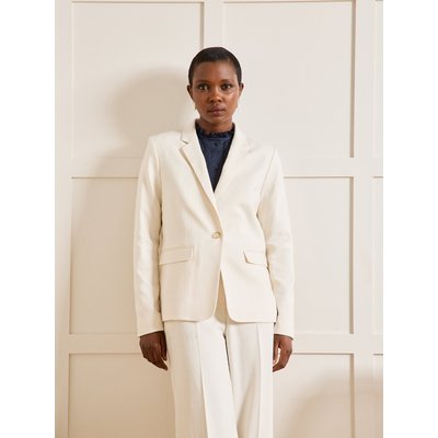 Veste tailleur tissu natté cérémonie CYRILLUS