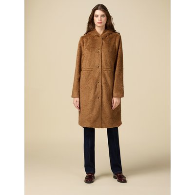 Parka realizzato in tessuto teddy OLTRE