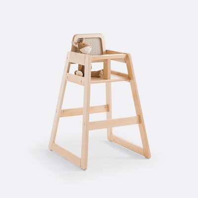 Marila Birch and Rattan Children's High Chair LA REDOUTE INTERIEURS