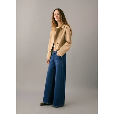 Jean taille basse large MANGO TEEN