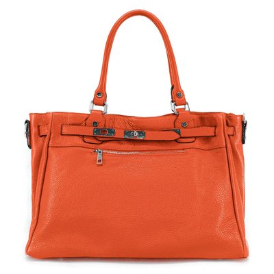 Sac cabas en cuir grainé JANET SILVER OH MY BAG