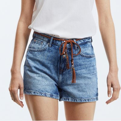 Jeansshorts mit hohem Bund ONLY PETITE