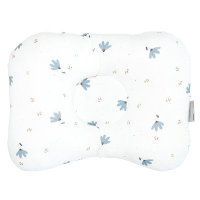Coussin cale-tête ergonomique en gaze de coton BLEUET SEVIRA KIDS