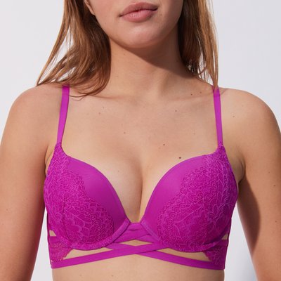 Soutien-gorge push-up en dentelle florale ELSAIZ UNDIZ