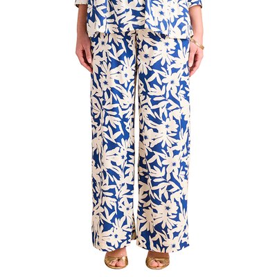 Pantalon large de grossesse imprimé fleurs avec bandeau ENVIE DE FRAISE