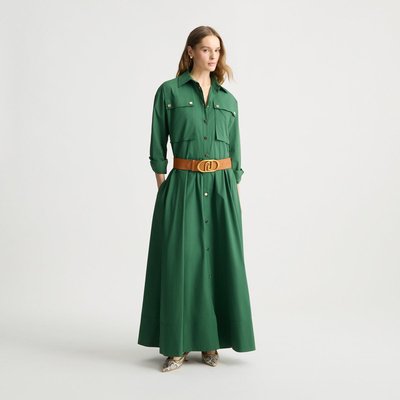 Robe chemise longue verte LIU JO