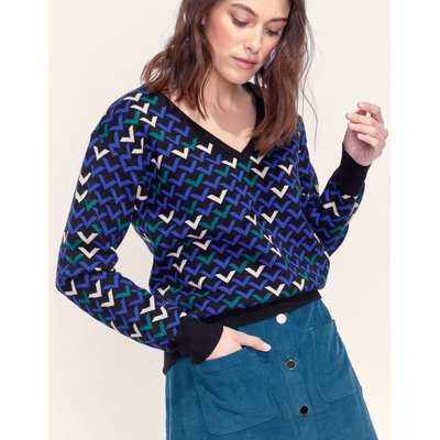 Pull jacquard à motif JAYDEN LA FIANCÉE