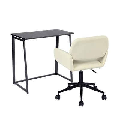 Ensemble de bureau pliable avec chaise de bureau, ASCOLI+ROSS MEUBLES COSY