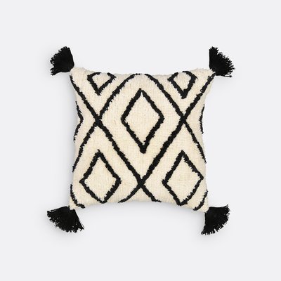 Cali Geometric Tassel 100% Cotton Cushion Cover LA REDOUTE INTERIEURS