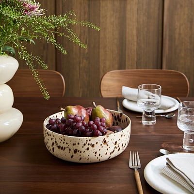 Youna Sparkly Glazed Stoneware Salad Bowl, 23cm Width AM.PM