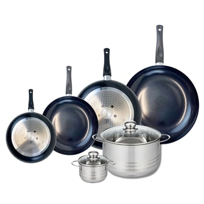 4 poêles 20/24/28/32cm + 2 faitouts 12/24cm PRIMA BRILLANT ELO