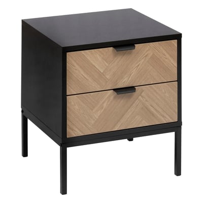Table de chevet 2 tiroirs Chevrons ATMOSPHERA