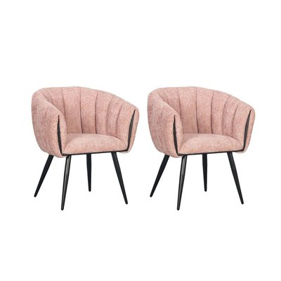 Lot de 2 chaises tissu, ADA BOBOCHIC