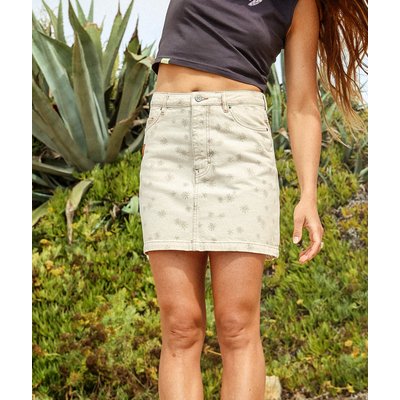 Jupe mini en denim imprimé MARGARIDA OXBOW