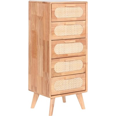 Commode en bois et rotin, édition limitée RECOLLECTION
