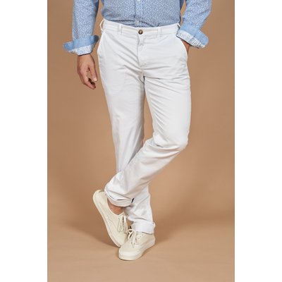 Pantalon chino stretch uni toile fine MCS