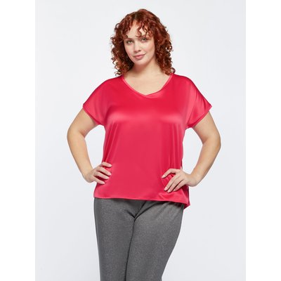 T-shirt avec en satin avant et derrière à Jersey FIORELLA RUBINO