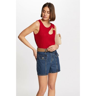 T-shirt sans manches ouverture MORGAN