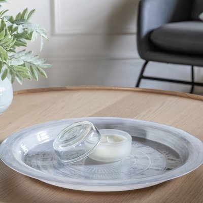 40cm Decorative Iron Tray SO'HOME