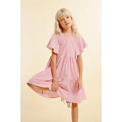 Robe courte à fines rayures babydoll MOLLY BRACKEN GIRL