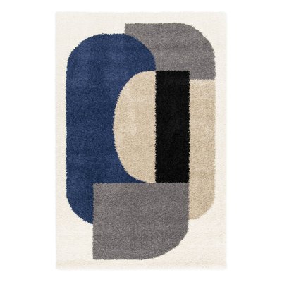 Tapis intérieur shaggy motifs géométriques multicolore MATTHEW SWEEEK