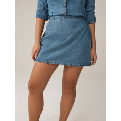 Jupe courte ample en denim NEXT
