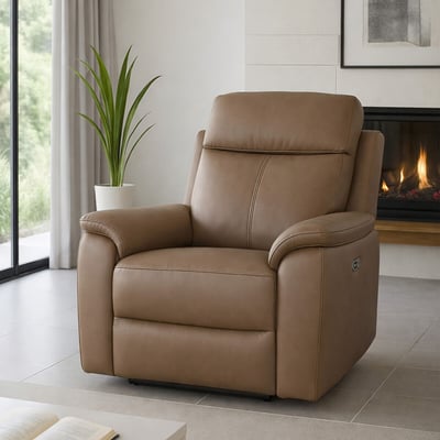 Kingsmere Power Recliner Leather Armchair ASPIRE