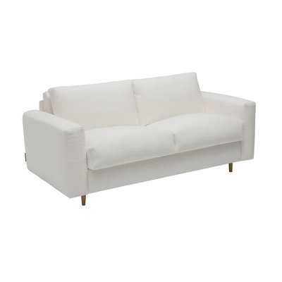 Canapé droit convertible 3 places en tissu bouclette couchage 140x200 cm, COCOONE BOBOCHIC