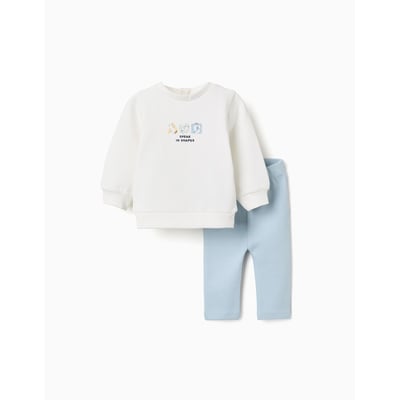 Ensemble de jogging en coton peigné avec imprimé en relief ZIPPY