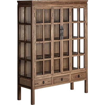 Vitrine en bois d'orme, Tartu rustique RECOLLECTION