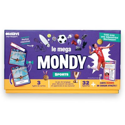 Coffret Mondy des Sports OBSERVE MONTESSORI