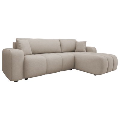 Canapé d'Angle Convertible en Tissu 4 places - NICOLE LISA DESIGN