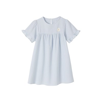 Chemise de nuit en popeline légère rayée VERTBAUDET