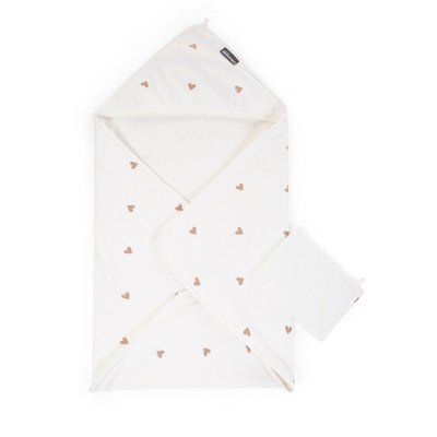 Cape de bain 80 x 80 cm et gant jersey CHILDHOME