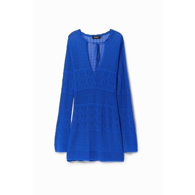 Desigual - Robe tunique courte motif ajouré DESIGUAL