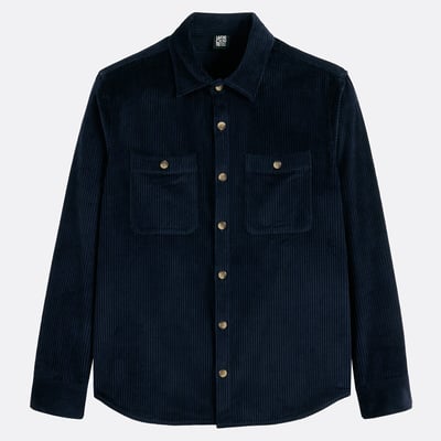 Corduroy Regular Fit Shacket LA REDOUTE COLLECTIONS