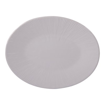 Plat ovale Bohémia 41,5 cm moutarde TABLE PASSION