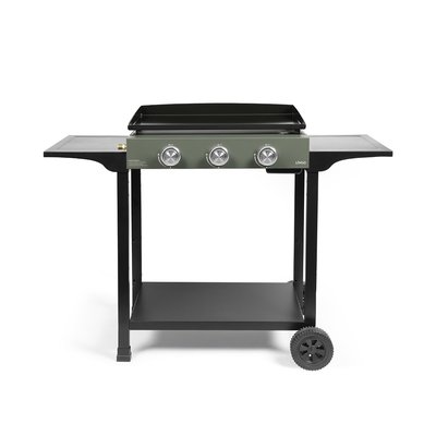 Plancha gaz 3 brûleurs sur chariot LIVOO
