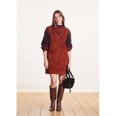 Robe courte chasuble en velours LA FEE MARABOUTEE
