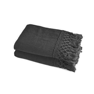 Set of 2 Kyrami Organic Cotton / Linen Blend Guest Towels AM.PM