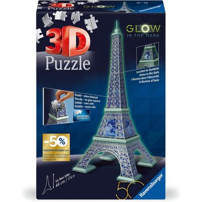 Puzzle 3D Building - Tour Eiffel phosphorescente RAVENSBURGER