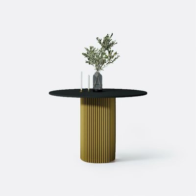 Стол круглый обеденный с металлическим подстольем на 4 персоны SO'HOME