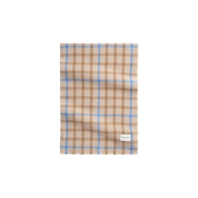 Écharpe en laine à carreaux avec des franges courtes MARC O'POLO