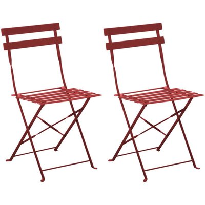 Chaises pliantes en acier Cuba (Lot de 2) PROLOISIRS