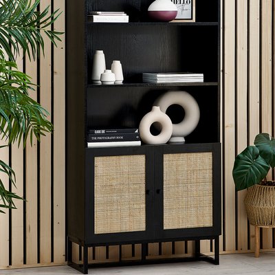 Indiya Tall Rattan Display Unit SO'HOME