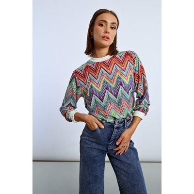 Sweat en maille multico LILI SIDONIO