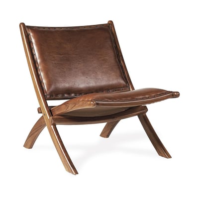 Fauteuil cuir DECORATION D’AUTREFOIS